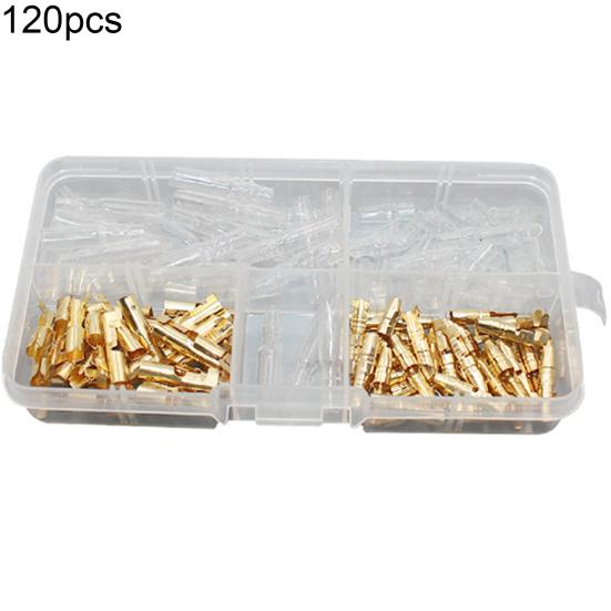 

120 шт. 3,5-мм ізольований роз єм для дроту чоловічий гніздо для підключення автомобільного аудіодинаміка