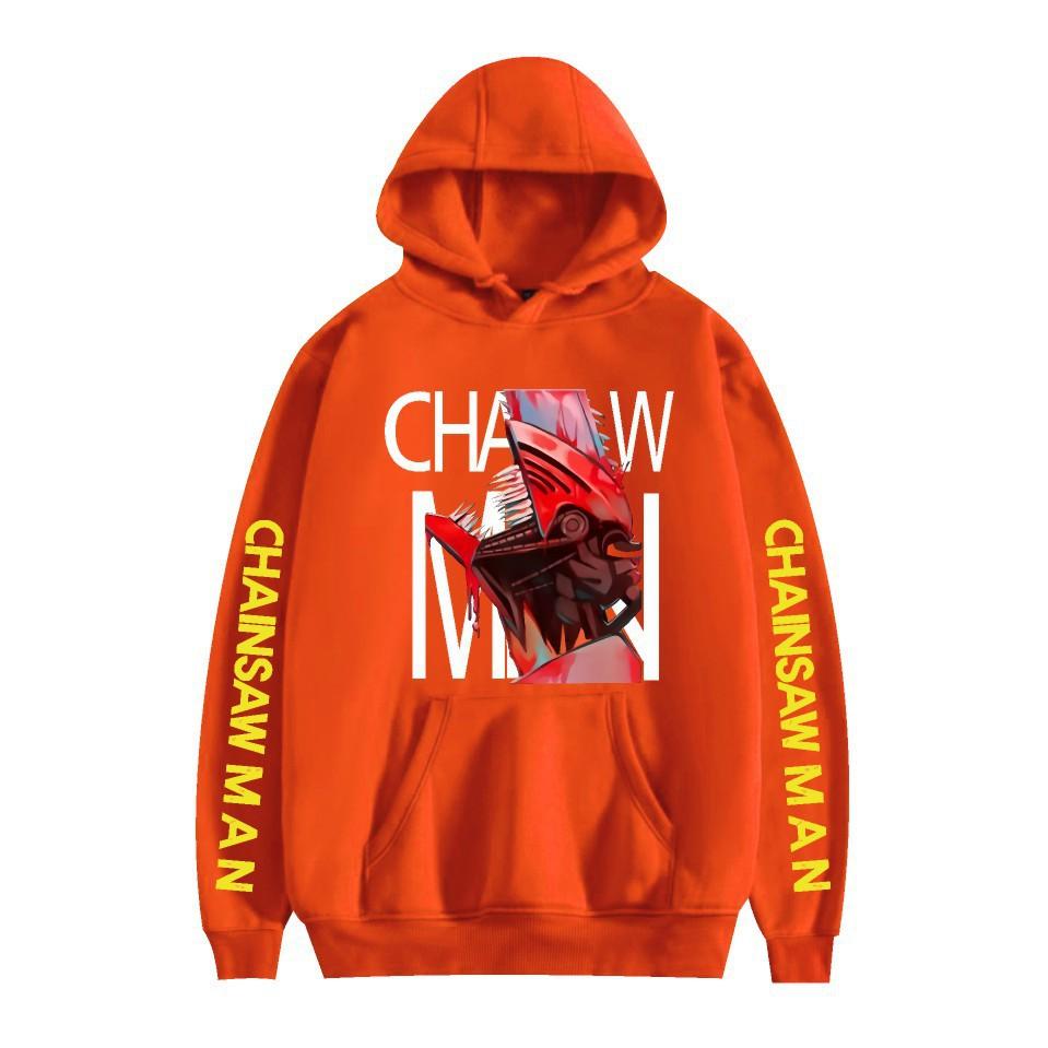 Chainsaw Man Otoño Invierno Forro Polar Ropa de Calle Tops Hombre Mujer Moda Sudaderas