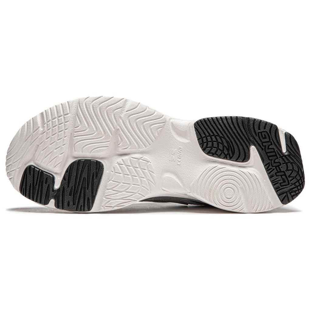 Li Ning Meteor Cushioning Slip Resistant Abrasion Resistant Support Low top Casual Shoes Men's Silver Gray AGCU121-2