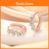 Minimalistic Copper Geometric Ear Cuff Earrings Small Size Elegant Design 2023 New Collection