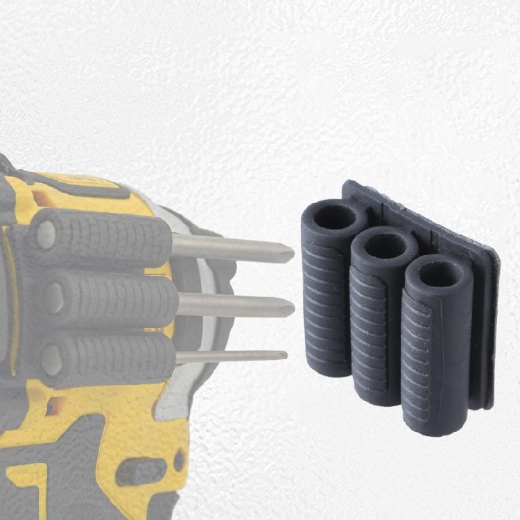 Compact Screwdriver Bit Holder, Adaptable to Multiple Tools, Convenient Stick On Feature for Quick Access