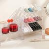 Stackable Plastic Shelves Bathroom Cabinet Cosmetics Holder Stand For School Supplies Storage