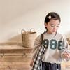 Kids Korean Style Solid Color Long Sleeve Crew Neck Sweatshirt Base Layer Top