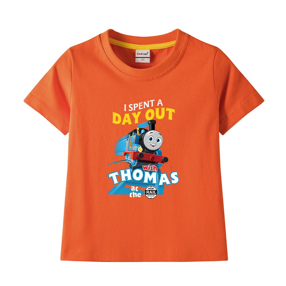 Boys' Pure Cotton Short-Sleeve Summer T-Shirt, 2022 New Children's Lightweight Half-Sleeve Top