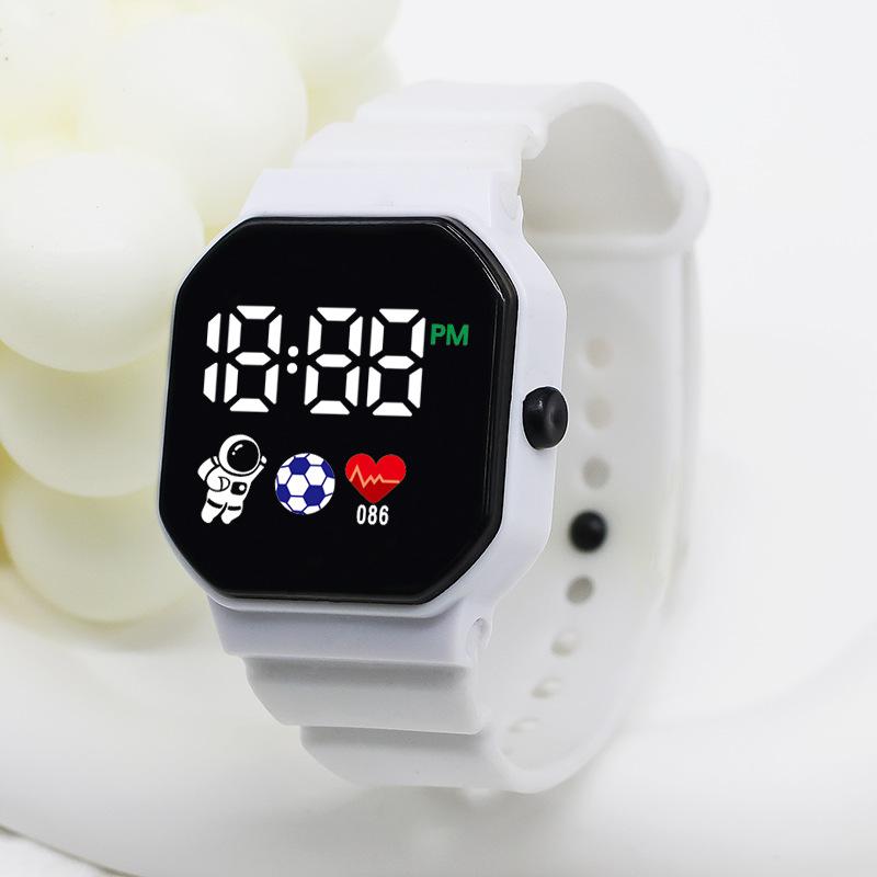 C3-12 Astronaut Led Electronic Watch Square Digital Sports Student Button Electronic Watch