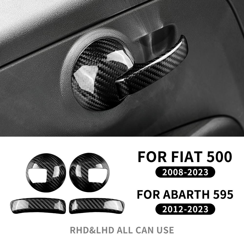 Real Hard Carbon Fiber For Fiat 500 2008-2010 2011 Abarth 595 695 2012 2013 2014 2015 2016 2017 2018 2019 2020 2025 2025 2025