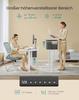 SONGMICS LSD134W01 Height-Adjustable Electric Desk, 60 x 140 x 72–120 cm, Memory Function with 4 Heights, for Home Office, Study, Cloud White