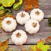 12 Pack Christmas Artificial Pumpkin Sets Made of Foam Simulation Pumpkin Ornament for Autumn Hallow