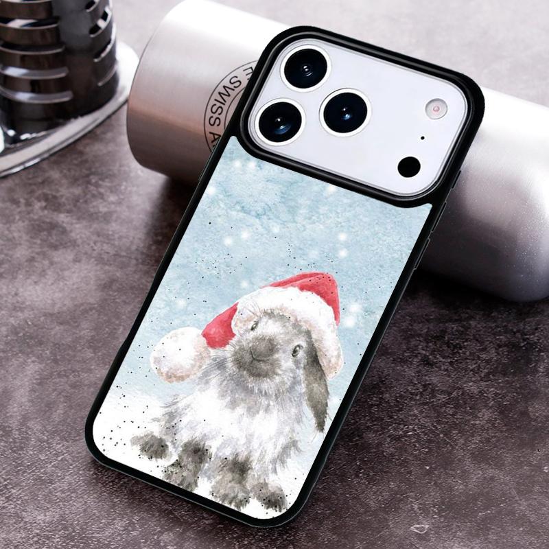 Bunny Rabbit Painting Design Phone Case For iPhone 17 16 15 14 13 12 11 Pro Max Plus 17Air Soft Silicone Cover
