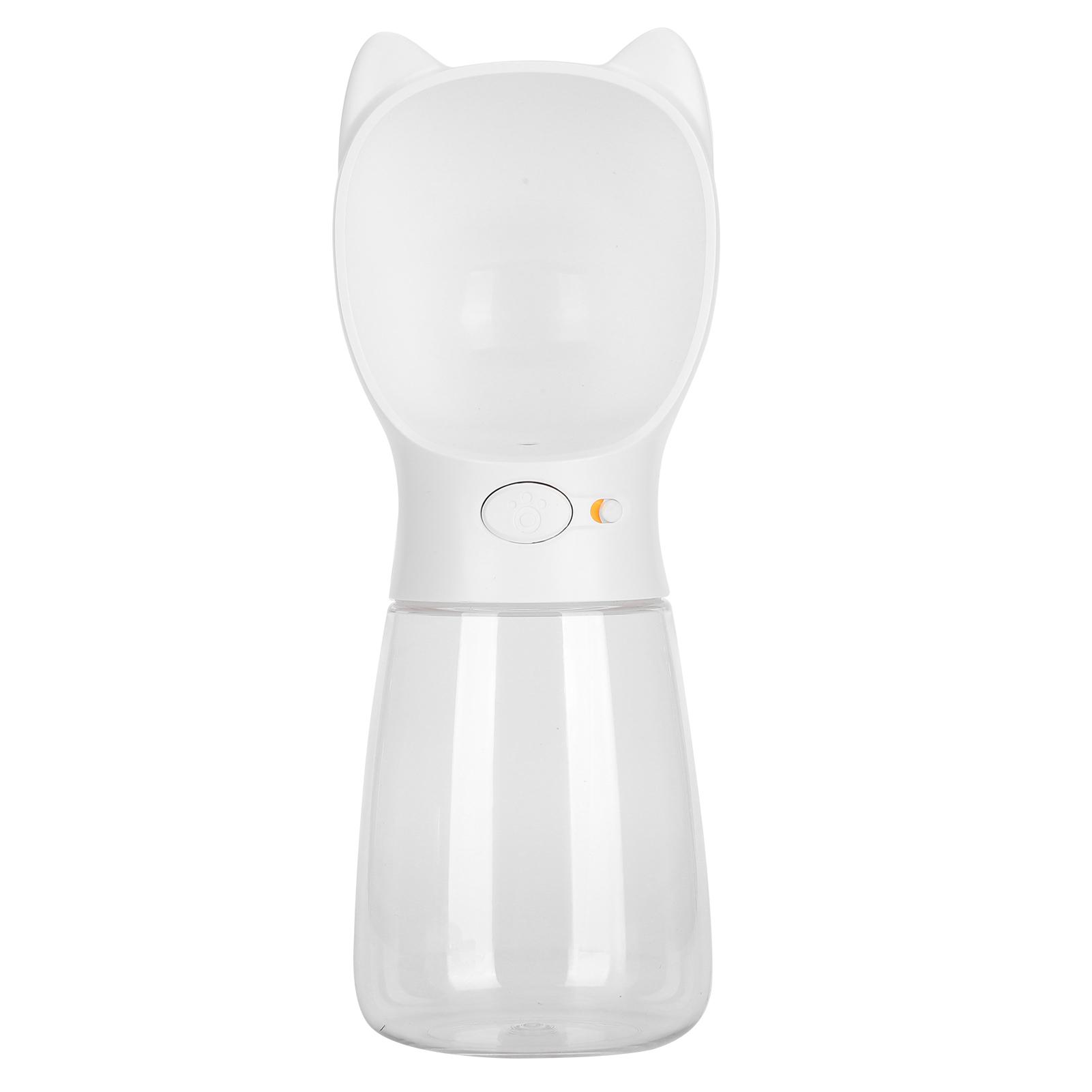 

480мл Пляшка для води для домашніх тварин для вулиці Портативна чашка для пиття для домашніх тварин Пляшка для води для цуценят Чашка для пиття білий