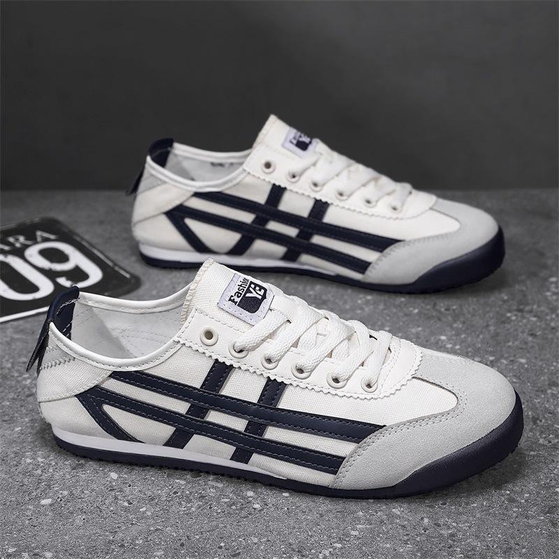 Forrest Gump wind 2025 summer new lightweight canvas men's shoes men's versatile lazy shoes couple low-top casual board shoes