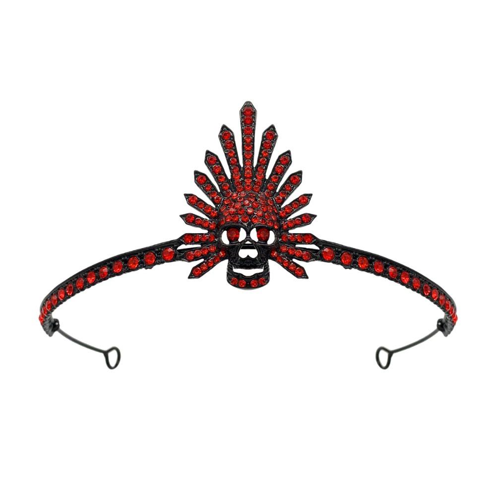 Gothic Skull Crown Halloween Headband Queen Halloween Party Decorations  Men