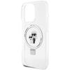 Karl Lagerfeld Klhmp13Lhmrskch Iphone 13 Pro / 13 6.1 Biały/White Hardcase Ring Stand Karl&Choupettte Magsafe