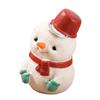 Resin Christmas Anmail  Miniature Figurine Cartoon Snowman Car Decoration  Christmas Gift