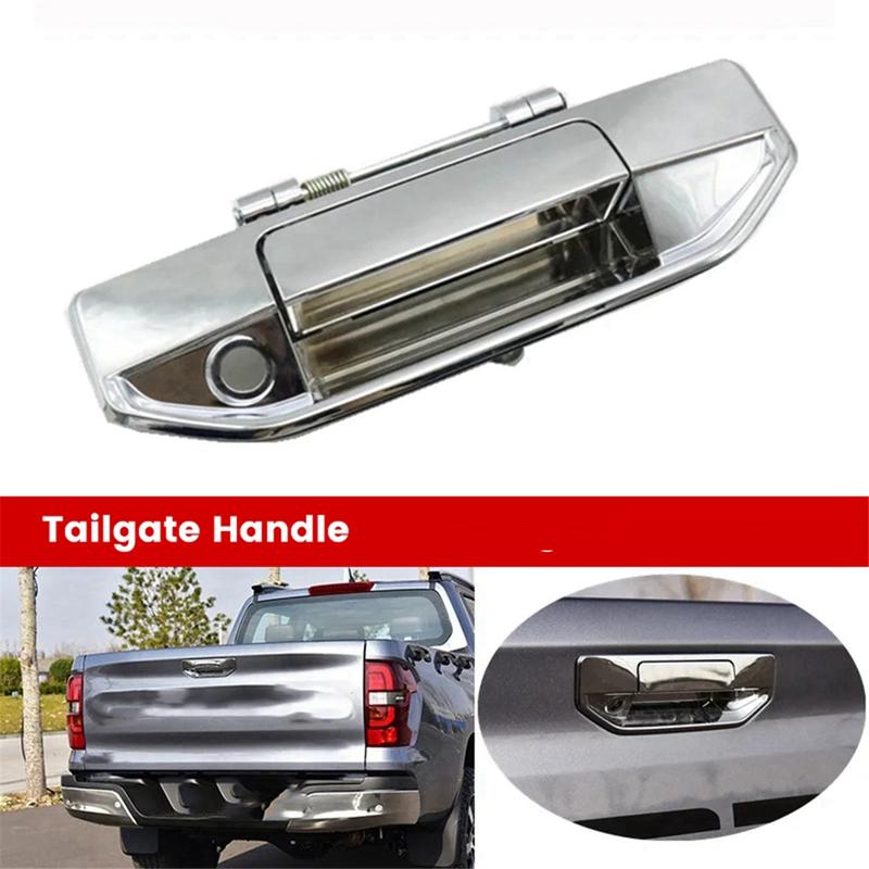 Car Tailgate Handle for Changan Hunter F70 Cargo Box Handle Rear Trunk Handle Tail Door Buckle Electroplating Handle