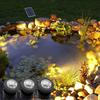 Solar Pond Lights IP68 Waterproof Submersible LED Spotlights Underwater Landscape Lamp for Garden Fountain Pool Pond Decor Lamp