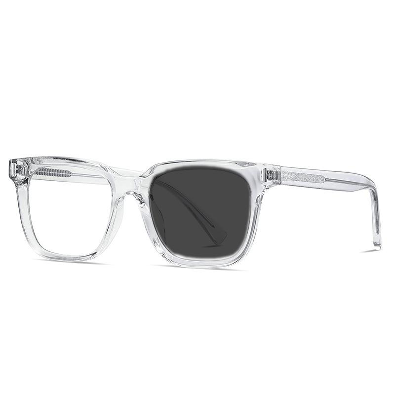 Fashion Square Frame Anti Blue Ray Glasses Computer Phone Reading Eyewear Photochromic for Men and Women