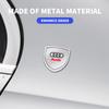 3D Metal Car Body Fender Emblem Shield Stickers Decor Auto Accessories For Audi A1 A2 A3 A4 A5 A6 A7 A8 Q1 Q2 Q3 Q4 Q5 Q6 Q7 Q8 B5 B6 B7 B8 C5