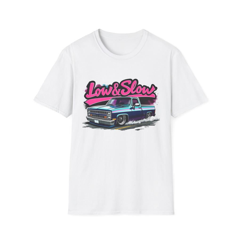 Chevy C10 T-Shirt Low & Slow Squarebody Pickup Graphic Tee Retro Truck Art