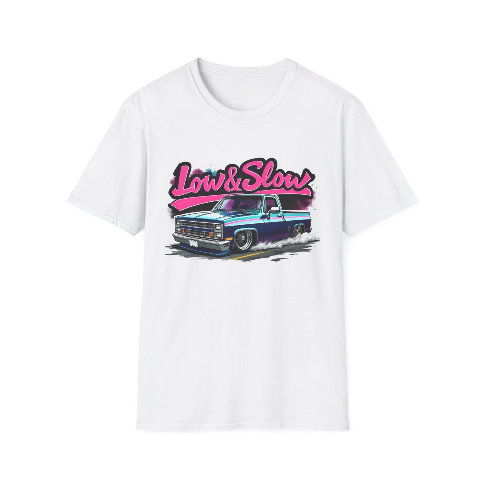 Chevy C10 T-Shirt Low & Slow Squarebody Pickup Graphic Tee Retro Truck Art XXL