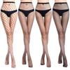 Hot Women's Black High Waist Pantyhose Long Sexy Hollow Out Fishnet Stocking Tights Knitted Lingerie