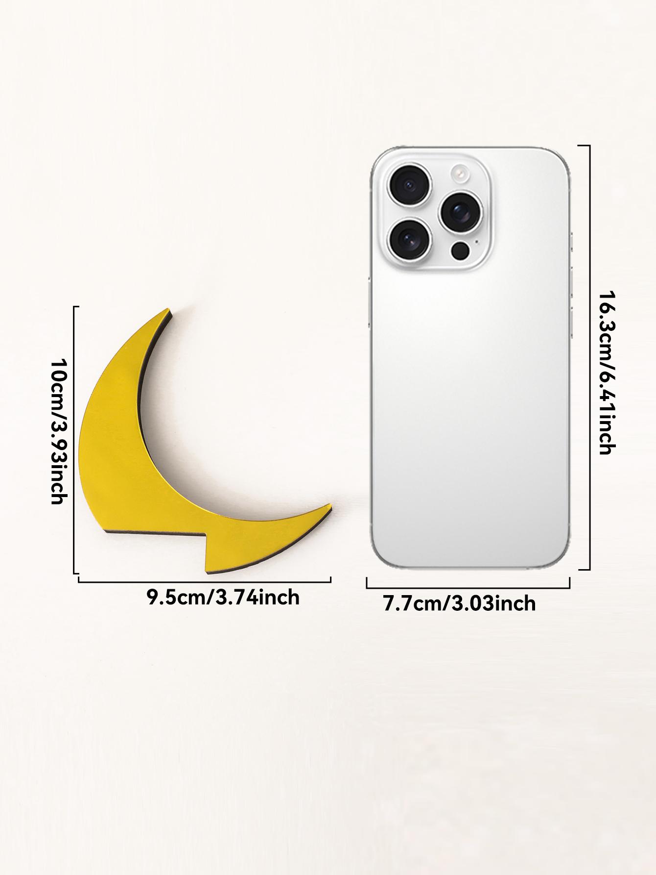 

Islamic Wooden Golden Moon PC Monitor Decor Acrylic Crescent Hanging Ornaments Ramadan & Eid Home Office Desktop Decoration Gift