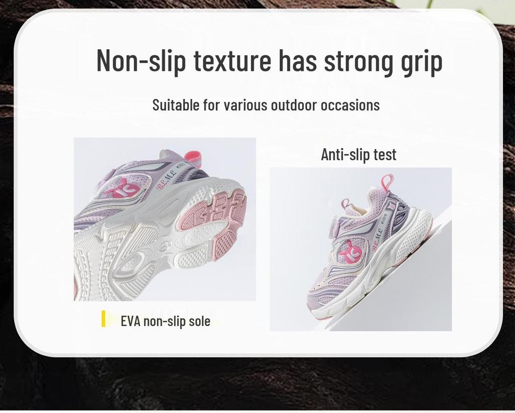 2025 Autumn Kids' Soft Sole Walking Shoes with Rotary Buckle for Boys and Girls