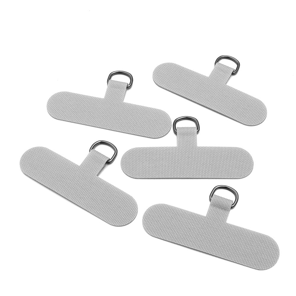 

5pcs Phone Lanyard Anti-lost Lanyard Strap Detachable Color Oxford Cloth Gasket Metal Ring Hang Cord For Phone Case Accessories 60x33mm сірий колір