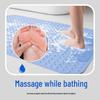 Cloud-shaped Anti-slip TPE Bathroom Mat with Strong Suction Cups, Massage Surface, and Drainage for Shower or Bathtub.