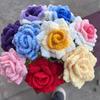 5/1Pcs Crochet Tulips Handwoven Carnation Flower With Long Stem Artificial Crochet Rose Flowers For Wedding Mother'S Day Present
