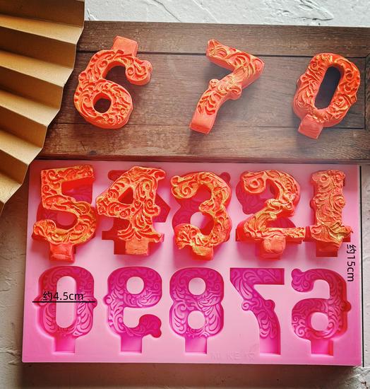 Silicone Number Cake Mold for Fondant, Gum Paste & Chocolate