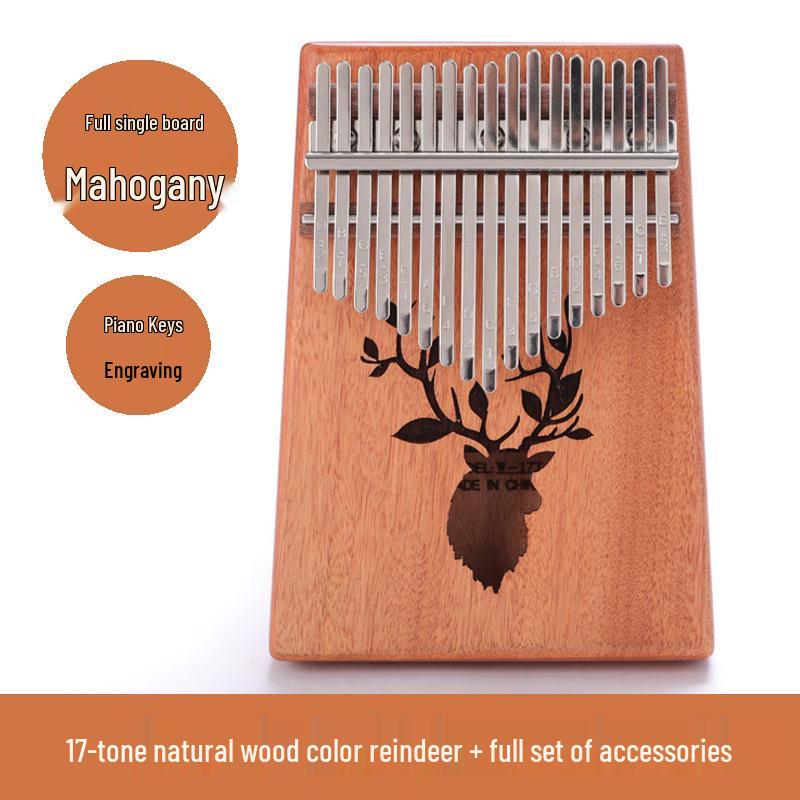 Kalimba Duimpiano: 17-Toons & 21-Toons Muziekinstrument voor Beginners voor Kinderen