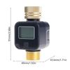 LCD Digital Flows Sensors Accurate Measurement Device Programmable Electronic Water Flows Meter ABS for Water Monitoring