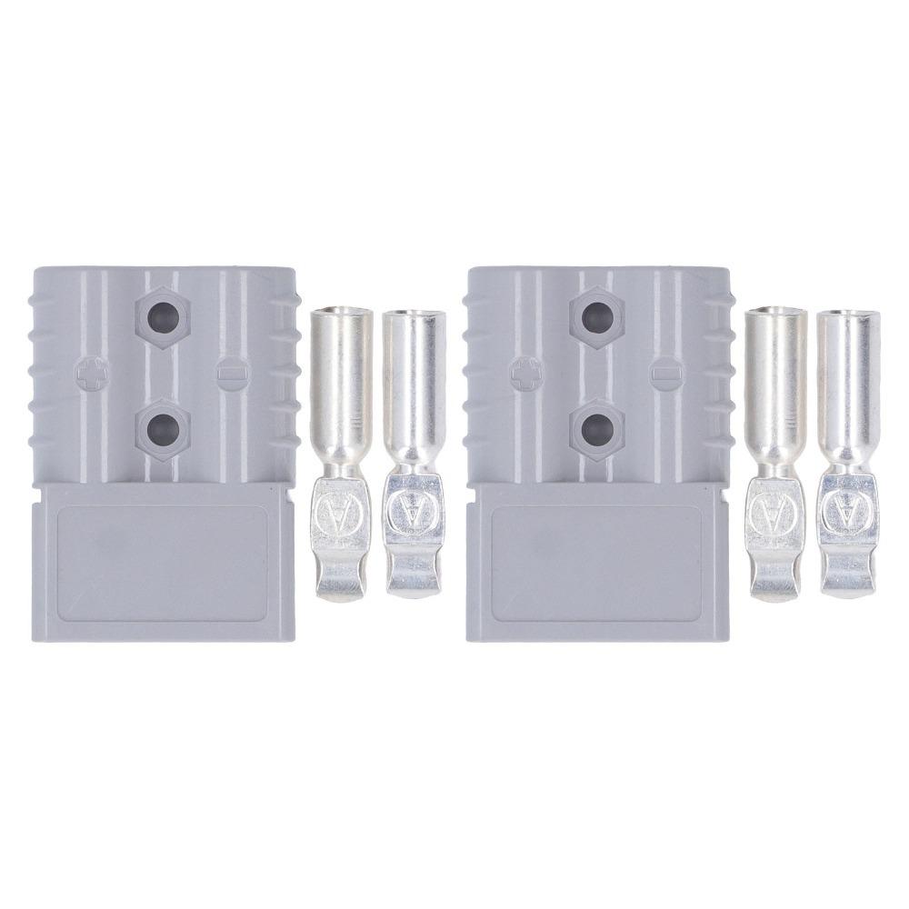 

2PCS 120A Battery Quick Disconnect Grey Stable Connection Wire Harness Plug 600V Power Connector Electric Vehicles