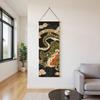 SAWABIYA Tapestry, Thin Dragon Tapestry, Good Luck, Protection from Evil, Japanese Modern, Vertical Hanging Scroll, Alcove Hanging, Stylish, Decorativ