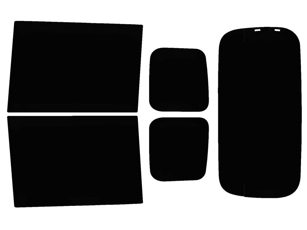 MOS SHIELD Domestically Processed Car Rear Compatible with Tank and M900A and Super Hard Smoke Window UV Protection (MOS SHIELD) Film, Set, 2-Layer,