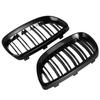 M63K-Front Bumper Kidney Twin F Sport Grille 2Pcs For BMW 3 Series E92 E93 M3 Two Doors 2006-2009 Bright Black