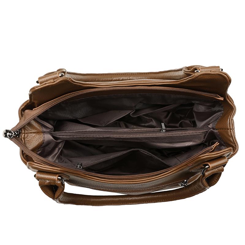 Tote Bag Women's Large Capacity Commuter Handbag Middle-aged Shoulder Bag