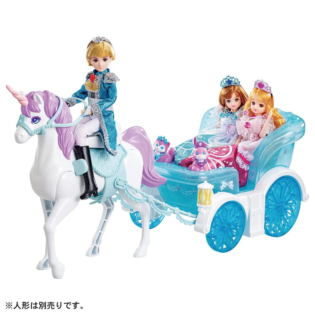 TAKARA TOMY Panenka Dreaming Princess Royal - hračka na hraní pro děti od 3 let, splňuje bezpečnostní normy pro hračky, certifikace ST Mark, Licca "Licca-chan Carriage"