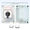 SZW26-20/D303.3TWBF 20A 3 Pole Rotary Cam Changeover Switch With Waterproof And Dustproof Sealed Box