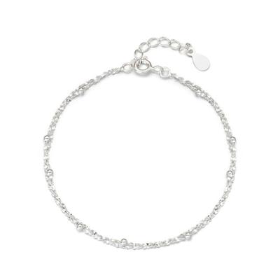 Eenie Beenie Silver Dot Two-line Bracelet