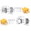 10psc Amass XT30PW ESC Motor PCB Board Plug Banana Golden XT30 Upgrade Right Angle Plug Connector for RC Mode