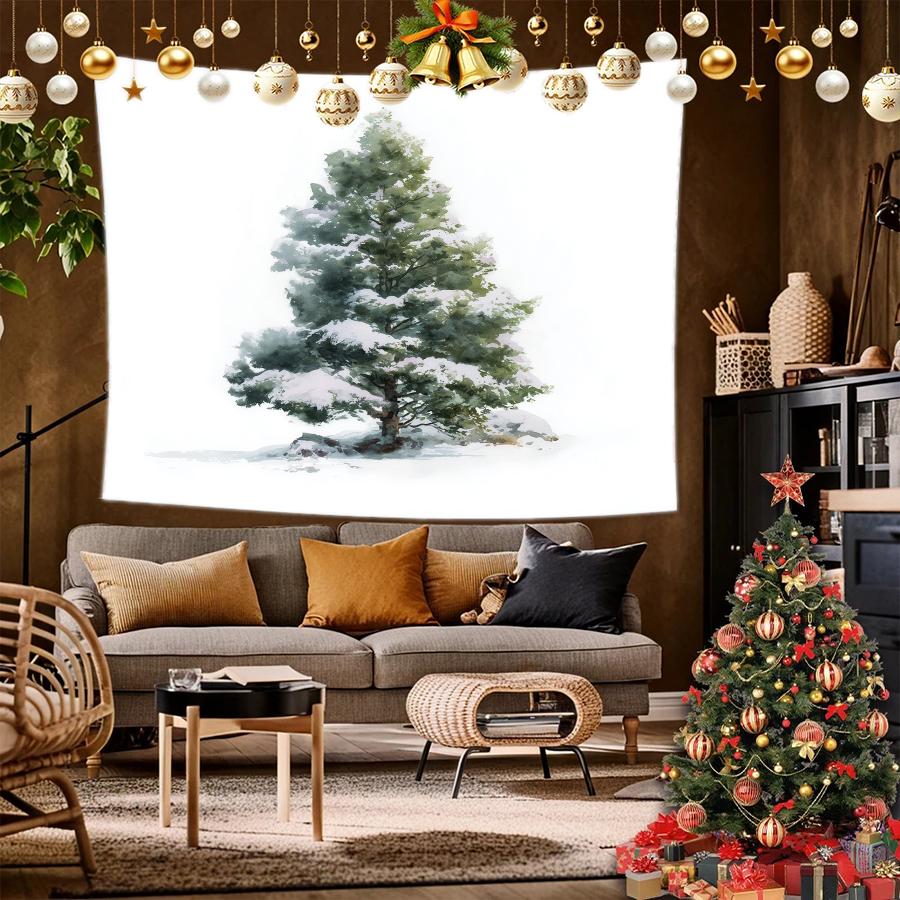 Moose Christmas Wall Hanging Background Cloth Hanging Cloth Bedroom Bedside Decorative Wall Cloth Rental Dormitory Tapestry