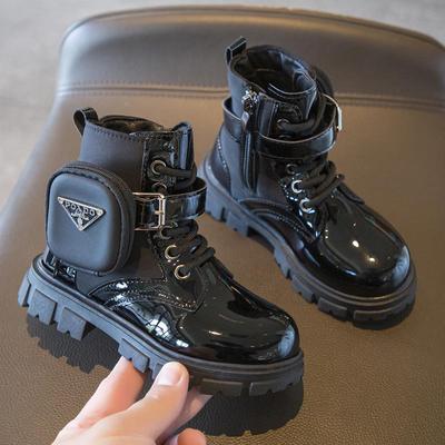 Mädchen Martin Stiefel Herbst Neue Single Boot Mode Mädchen Britischen Stil Kurze Stiefel Kleine Taschen Kinder Leder Stiefel