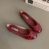 Fashion Bailamos Autumn Women's Flats Square Toe Mary Janes Shoes Soft Ballet Shoes Female Button Strap Shallow Dress Shoe Mujer