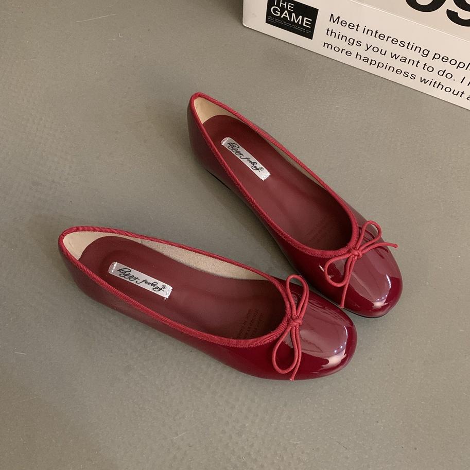 Fashion Bailamos Autumn Women's Flats Square Toe Mary Janes Shoes Soft Ballet Shoes Female Button Strap Shallow Dress Shoe Mujer