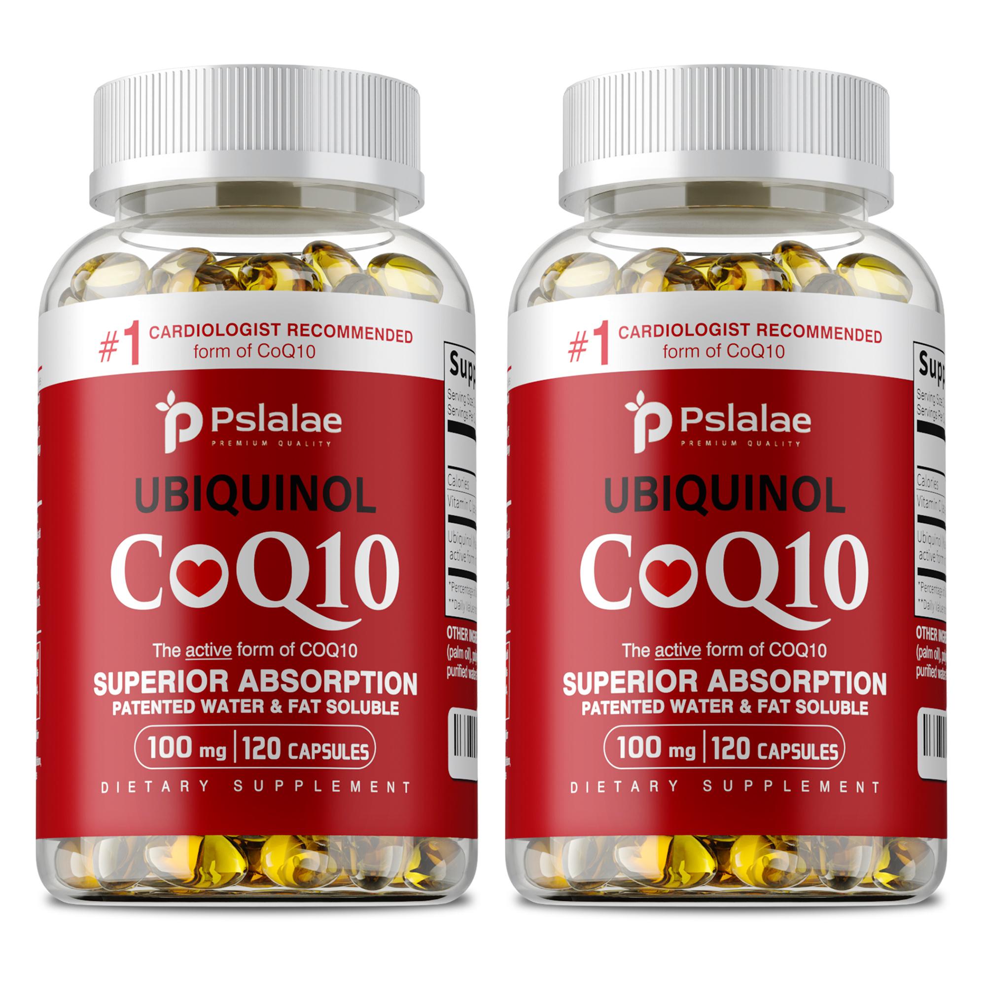 Pslalae Ubichinol CoQ10 100mg Reduzierte Form Weichkapseln 120 Stück 120*2