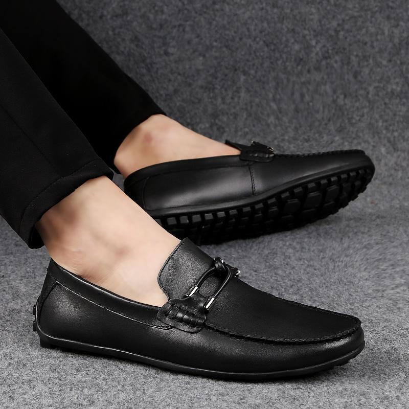 Fashion High Quality Men's Spring Comfortable Soft Soled Casual Loafers Fashionable Brand Men Outdoor Breathable Anti Slip Driving Shoes