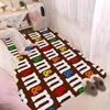 Carpet M&M Candy Snacks Kitchen Mat Kids Room Bedroom Decoration Balcony Anti-Slip Doormat Living Room Alfombra
