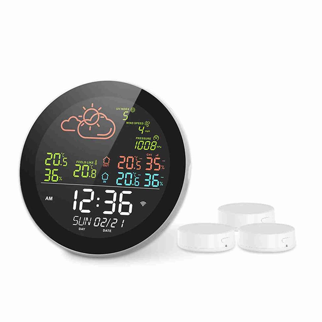 WIFI Wireless Weather Station Digital Home Forecast Temperature Indoor Outdoor Thermometer App Remote Control Humidity Record